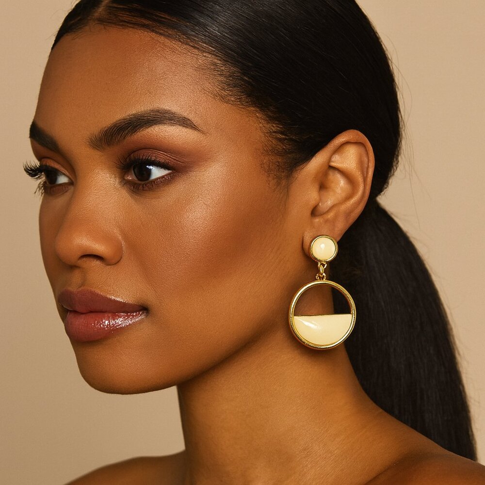 Gennaro Gold Tone‎ Drop Earrings